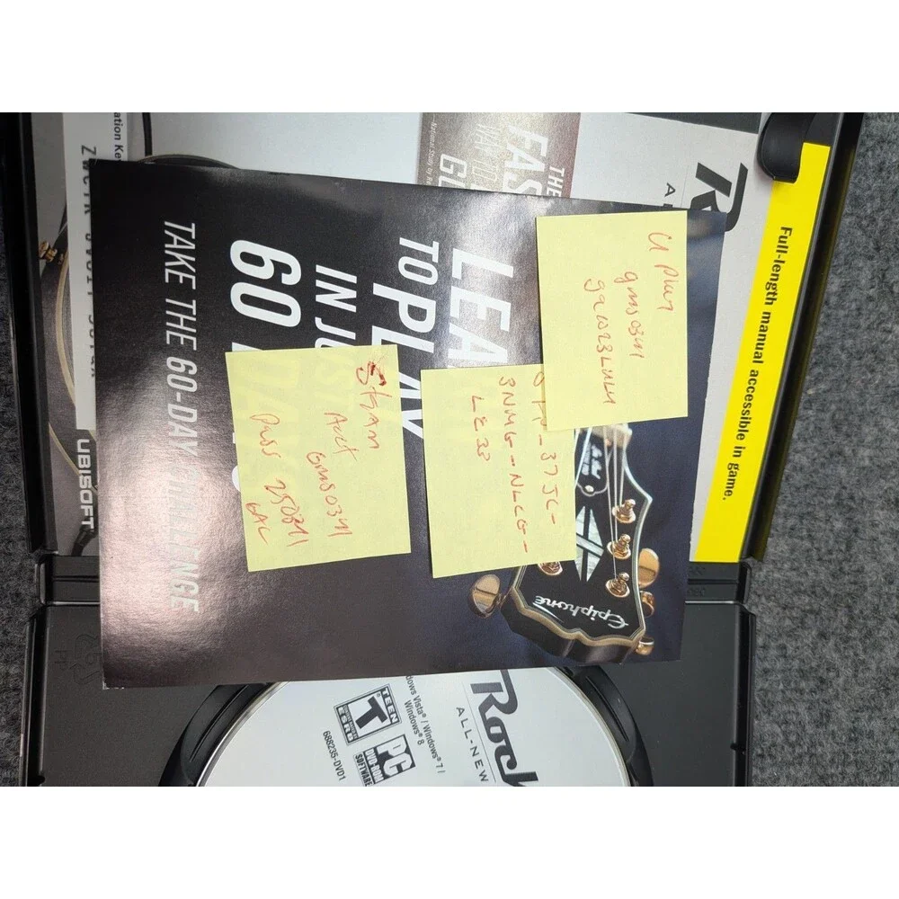 Rocksmith 2014 Edition PC & Mac DVD-ROM Complete 2 Disc Set Untested Manuals...